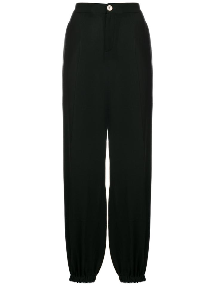 Gucci Elasticated-cuffs Tapered Trousers - Black