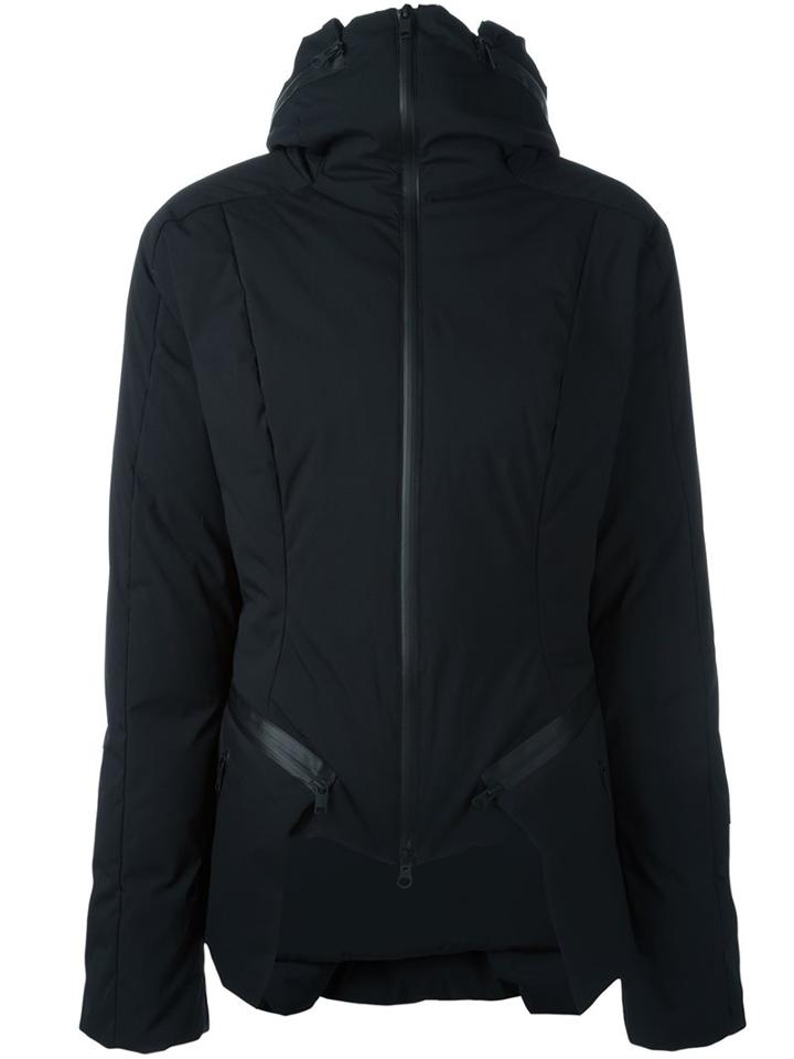 Y-3 Padded Hooded Jacket, Women's, Size: Large, Black, Polyester/spandex/elastane/feather Down