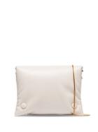 Nanushka Cream Tao Chain Strap Clutch Bag - Neutrals