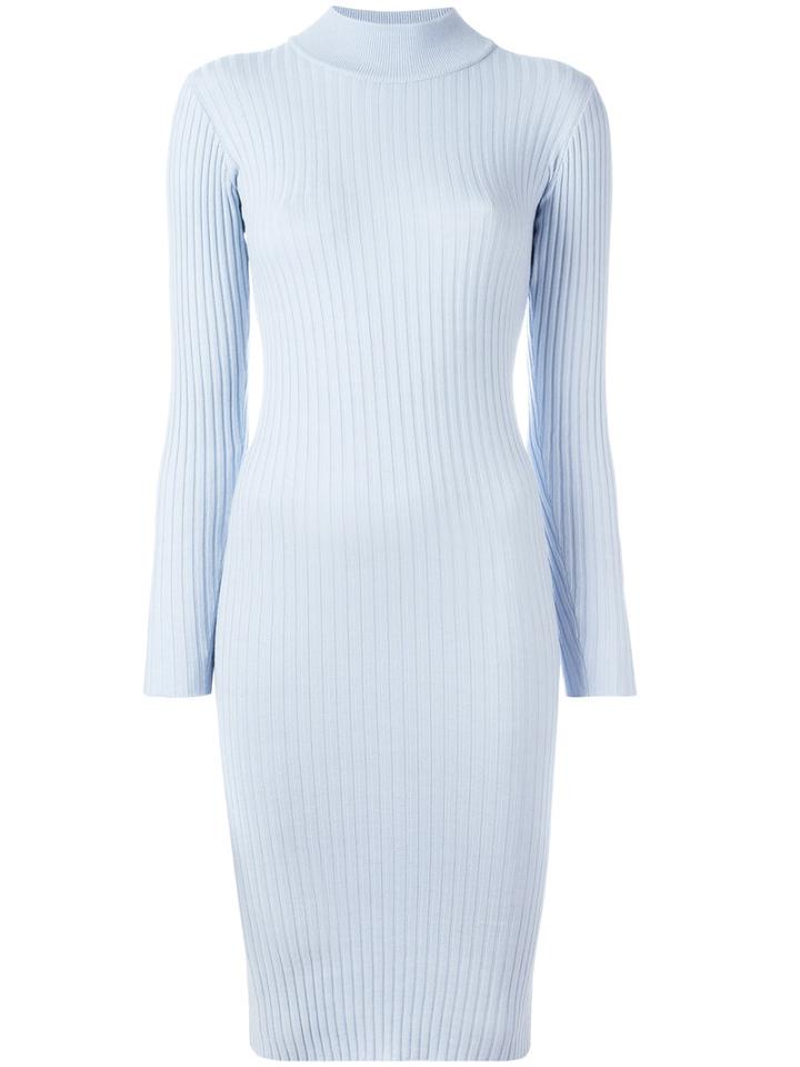 Vivetta Tamaro Dress, Women's, Size: 44, Blue, Acrylic/polyester/merino