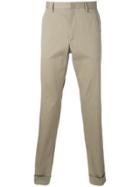 Gucci Bee Embroidered Classic Chinos - Nude & Neutrals
