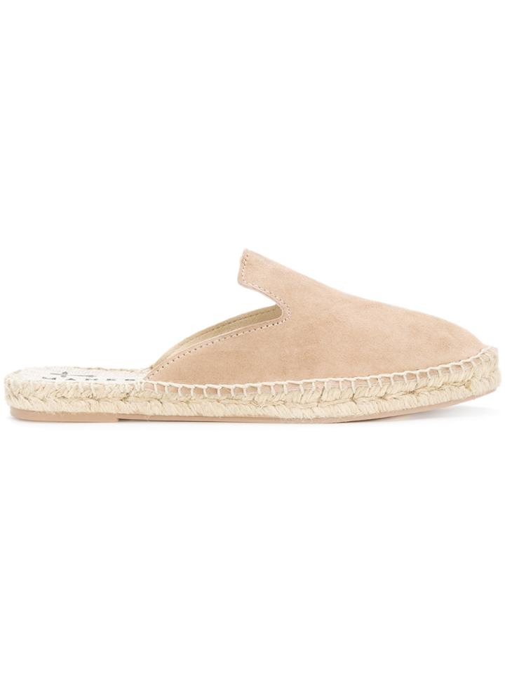 Manebi Mule Style Espadrilles - Nude & Neutrals