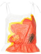 Walter Van Beirendonck Vintage Floral Tank Top - White