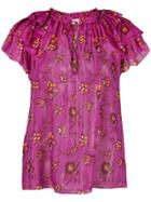 Ulla Johnson Floral Print Blouse - Purple