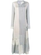 Stella Mccartney Striped Long Sleeve Dress - Blue