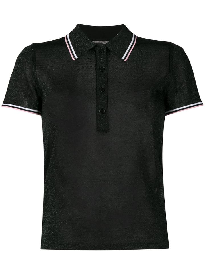 Alexander Wang Lurex Polo Shirt - Green