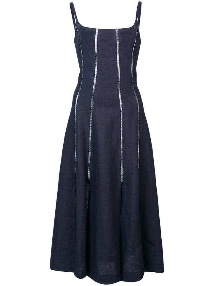 Alexa Chung Spaghetti Strap Dress - Blue
