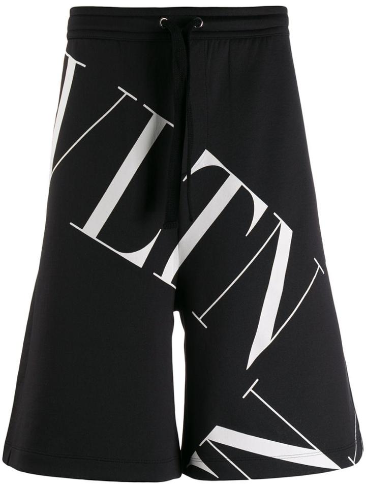 Valentino Vltn Shorts - Black