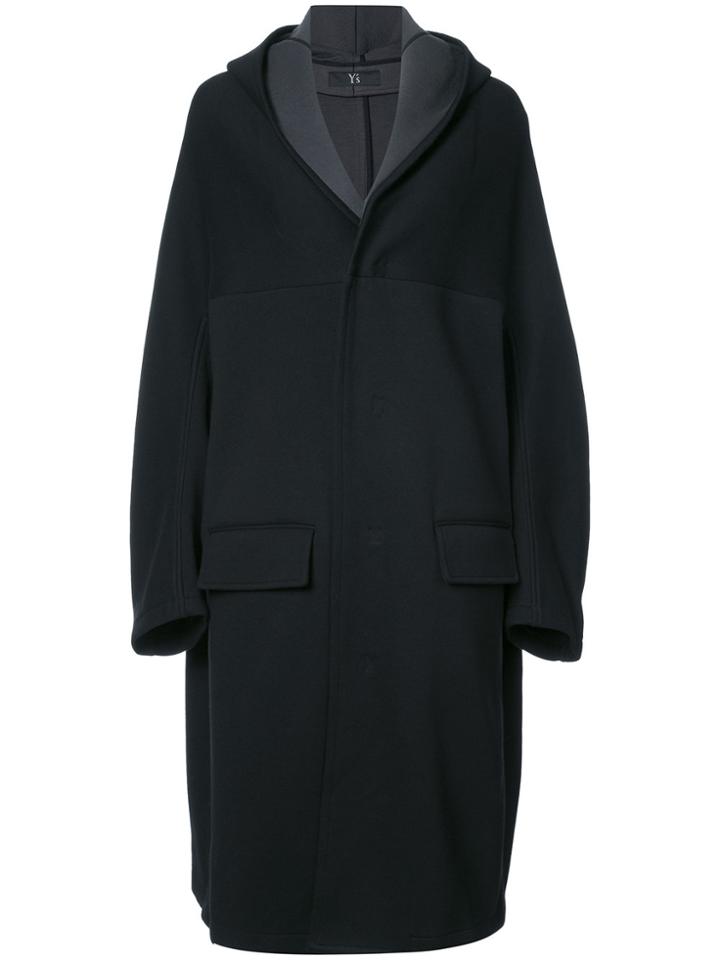 Y's Cocoon Coat - Black
