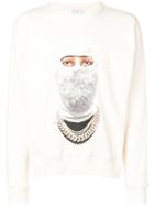Ih Nom Uh Nit Front Face Printed Sweatshirt - White