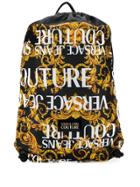 Versace Jeans Couture Brocade Print Backpack - Yellow