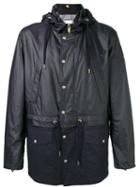 Moncler Gamme Bleu Panel Hooded Jacket, Men's, Size: 4, Blue, Cotton/cupro/polyamide