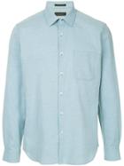 D'urban Basic Plain Shirt - Blue