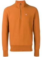 Champion Zipped High Neck Sweatshirt - Yellow & Orange