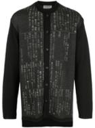 Yohji Yamamoto Printed Symbols Cardigan - Black