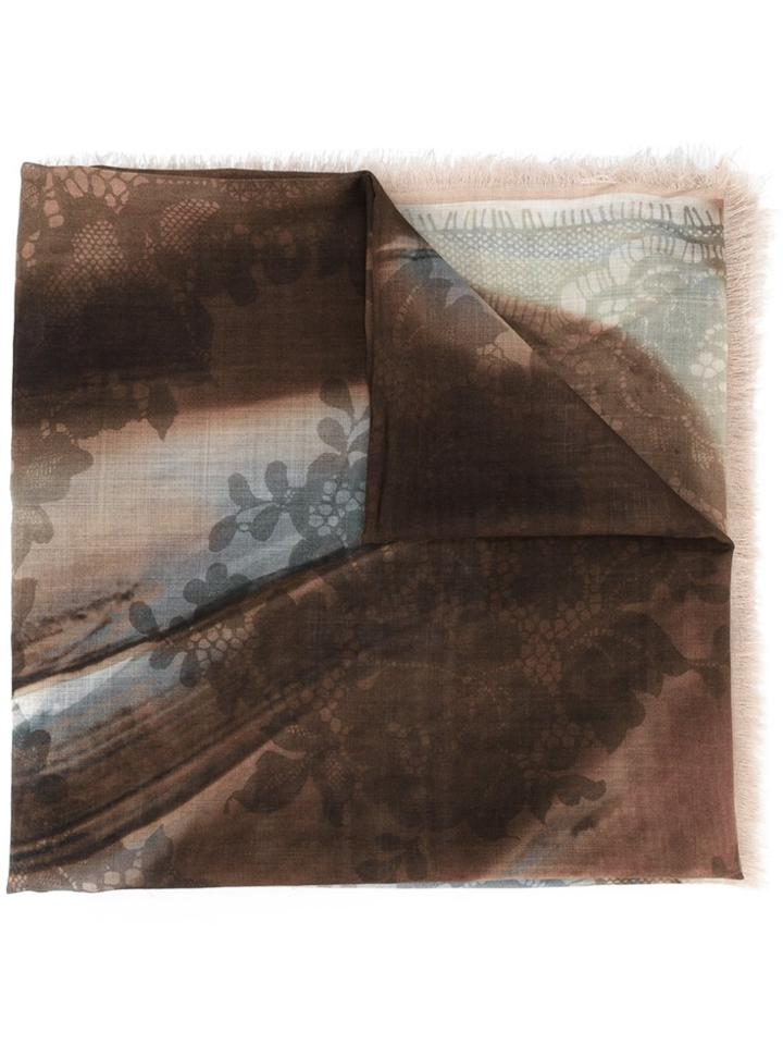 Elie Saab 'aquarel Lace' Scarf - Multicolour