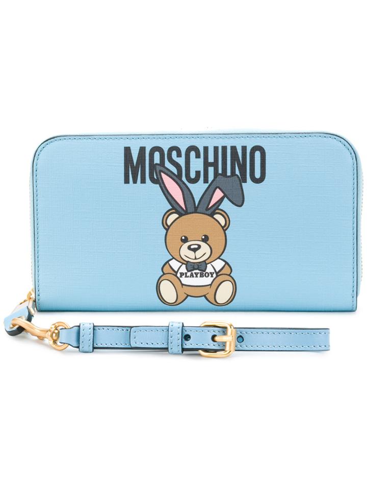 Moschino Playboy Teddy Wallet - Blue