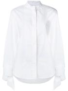Odeeh Formal Mandarin Collar Shirt - White