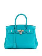 Hermès Pre-owned 2012 Birkin 30 Bag - Blue