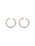 Suzanne Kalan Rainbow Fireworks Spiral Hoop Earrings - Gold