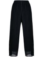 Pleats Please By Issey Miyake - Cropped Pants - Women - Polyester - 5, Black, Polyester