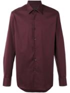 Prada Buttoned Shirt, Men's, Size: 39, Red, Cotton/polyamide/spandex/elastane
