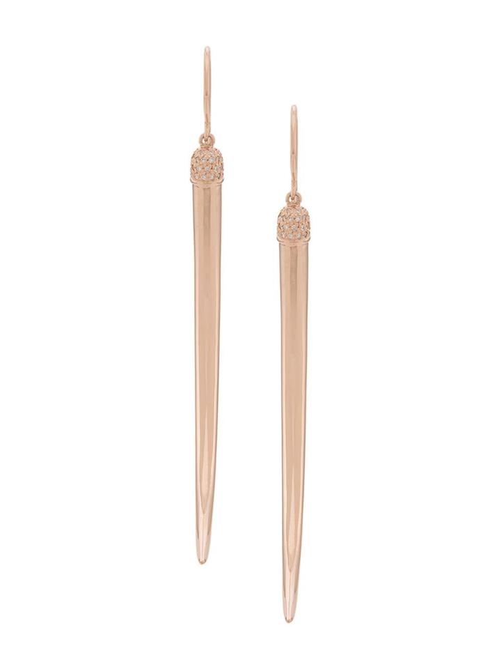 Shaun Leane No.1 Diamond Long Earrings - Pink
