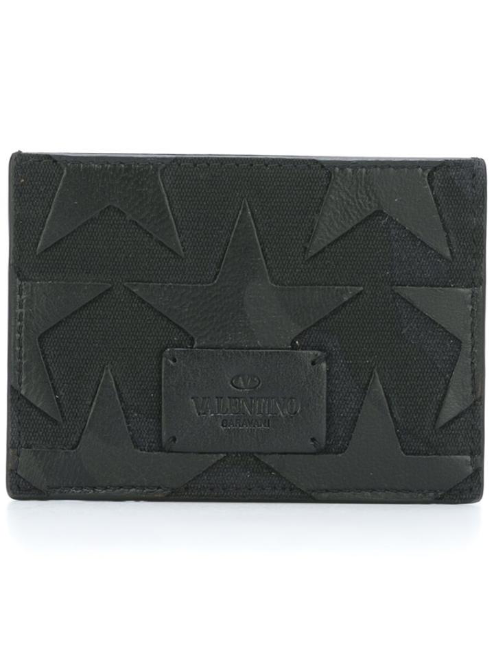 Valentino Star Appliqued Cardholder