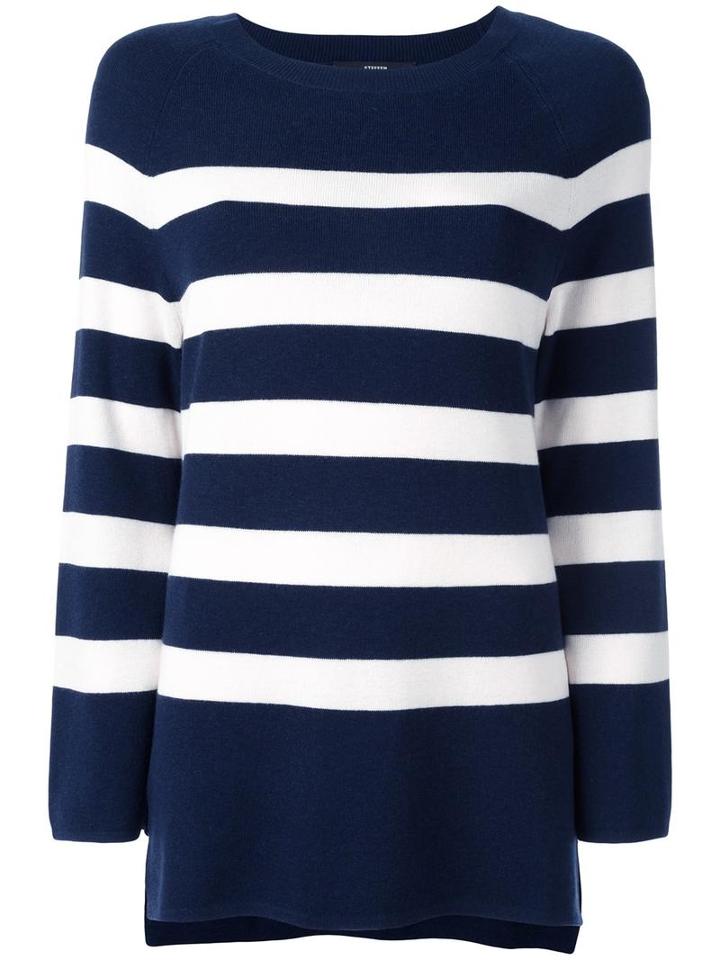 Steffen Schraut Striped Jumper, Women's, Size: 38, Blue, Viscose/polyamide/polyester/cashmere