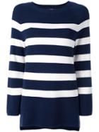 Steffen Schraut Striped Jumper, Women's, Size: 38, Blue, Viscose/polyamide/polyester/cashmere