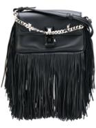 Fendi - Small Fringed Crossbody Bag - Women - Leather - One Size, Black, Leather