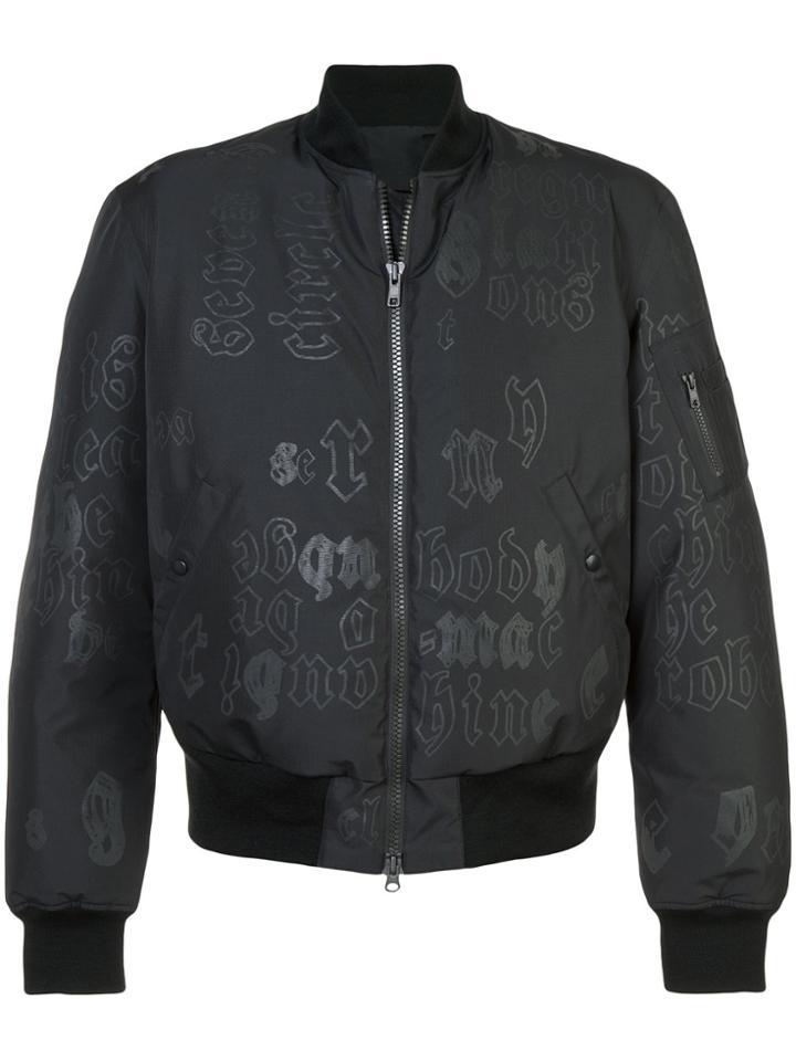 Yang Li Ktc Collaboration Printed Bomber Jacket - Black