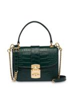 Miu Miu Crocodile Effect Tote Bag - Green