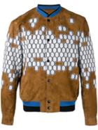 Lanvin Havana Bomber Jacket, Men's, Size: 46, Brown, Cotton/polyamide/spandex/elastane/lamb Nubuck Leather