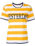 Alberta Ferretti Striped T-shirt - Yellow