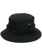 Yohji Yamamoto Logo Patch Bucket Hat - Black