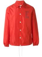 Edwin Coach Jacket, Men's, Size: L, Red, Polyester/nylon