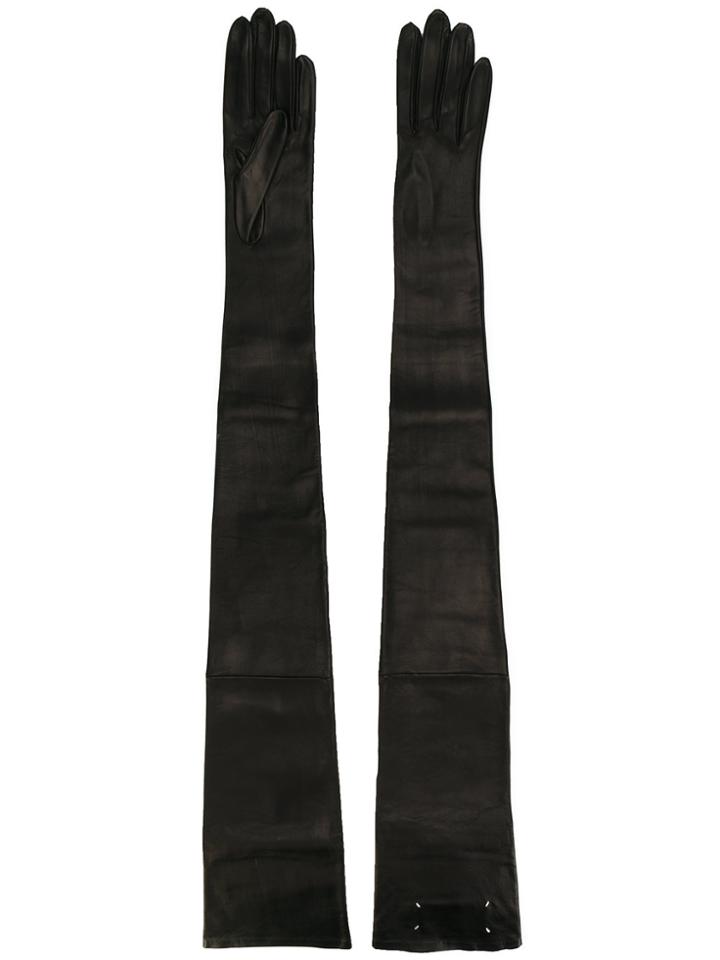Maison Margiela Long Gloves - Black