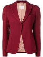 L'autre Chose Chest Pocket Fitted Blazer - Red