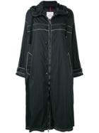 Moncler Zipped Hooded Coat - Black