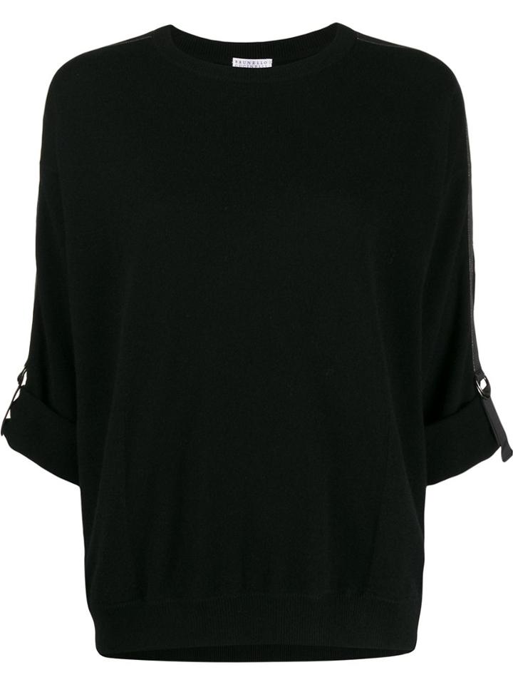 Brunello Cucinelli Slim-fit Sweater - Black