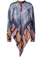 Msgm Patchwork Tunic, Women's, Size: 38, Silk