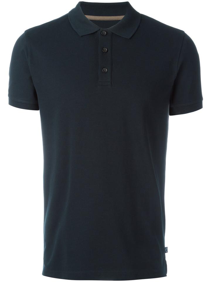 Armani Collezioni Plain Polo Shirt, Size: Xl, Blue, Cotton/spandex/elastane