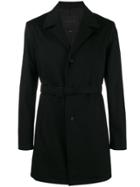 Mackintosh 0001 Triple Layered Single Breasted Overcoat - Black
