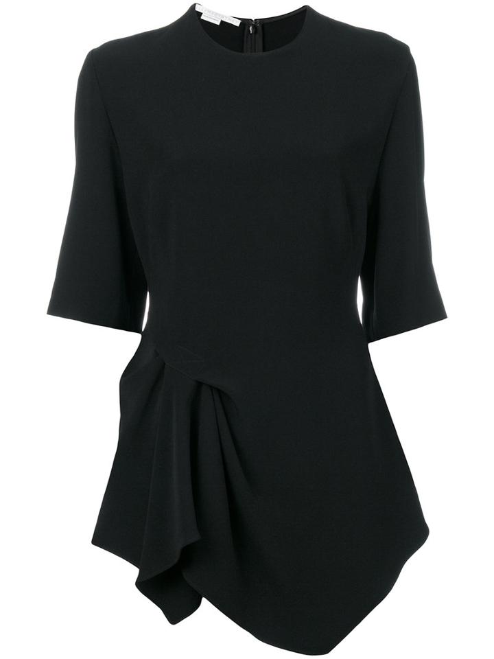 Stella Mccartney - Draped Top - Women - Spandex/elastane/acetate/viscose - 40, Black, Spandex/elastane/acetate/viscose