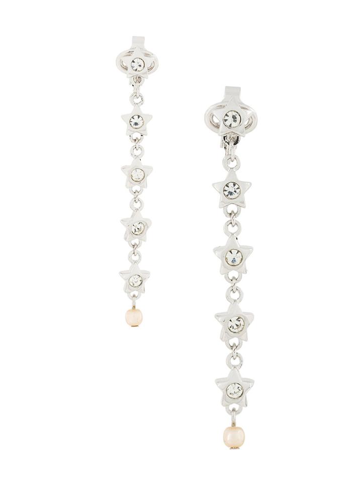 Nina Ricci Vintage 1980s Vintage Nina Ricci Star Drop Earrings -