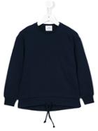 Le Petit Coco Tie Hem Sweatshirt, Boy's, Size: 10 Yrs, Blue