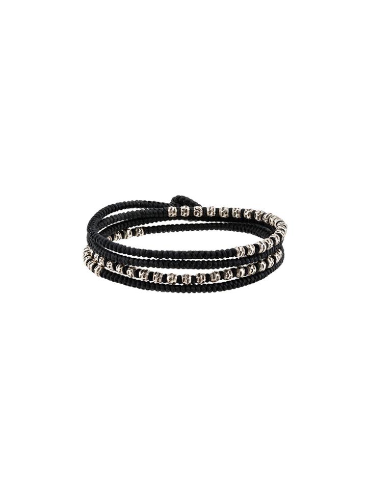 M. Cohen Knotted Bead Wrap Bracelet - Black