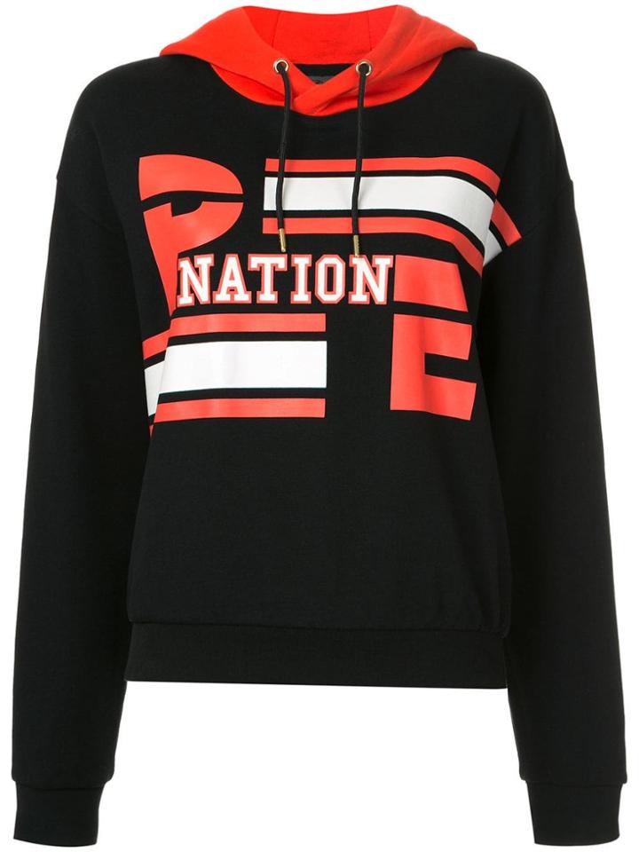 P.e Nation Court Player Hooded Sweatshirt - Black
