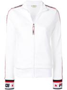 Fendi Zipped Logo Sweatshirt - White